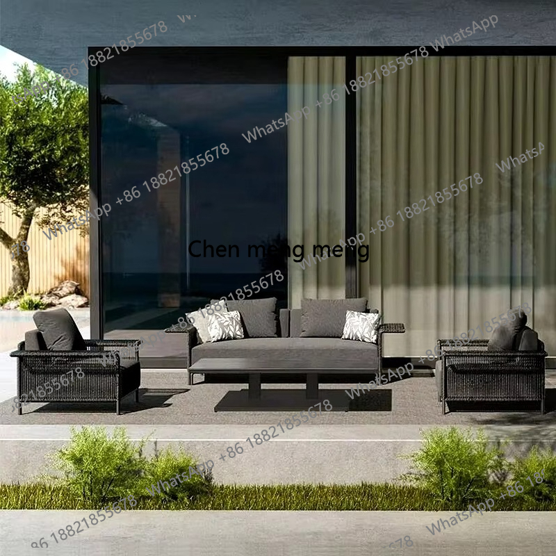 Outdoor Furniture Restoration - Outdoor Woven Sofa Set Corner Aluminum