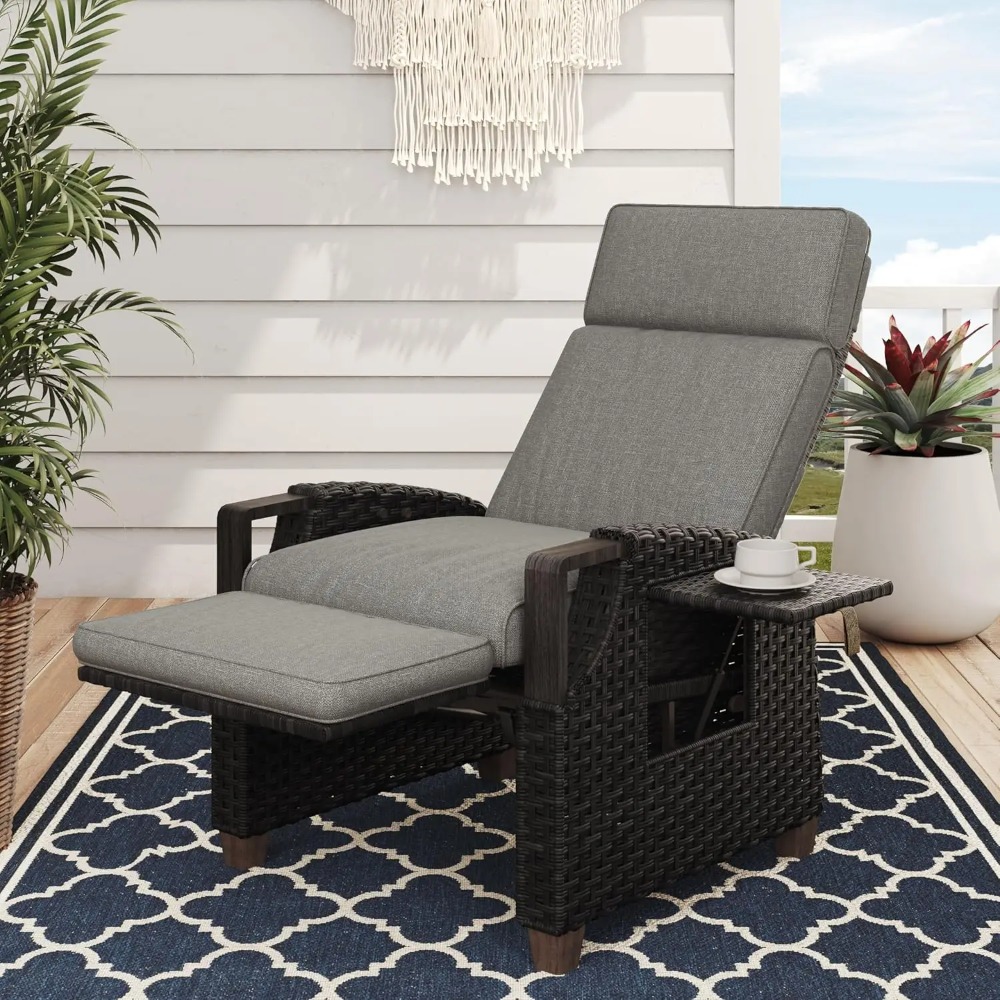 Outdoor Furniture Europe - Outdoor Recliner with Independent Adjustable Back