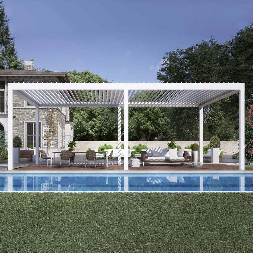 Outdoor Furniture Modern - Anodized Swimming Pool Aluminum Alloy Pavilion