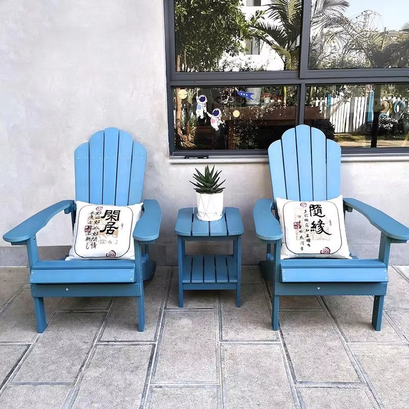 Outdoor Furniture With Fire Pit Table - Modern Adirondack Folding Chair and Table