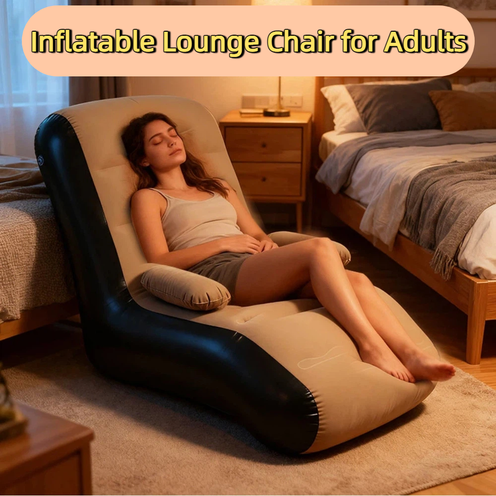 Outdoor Furniture Lounge Set - Inflatable Lounger Sofa with Storage Bag