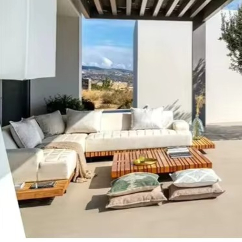 Waterproof Teak Wood Garden So - Outdoor Furniture Lounge Set recension och pris