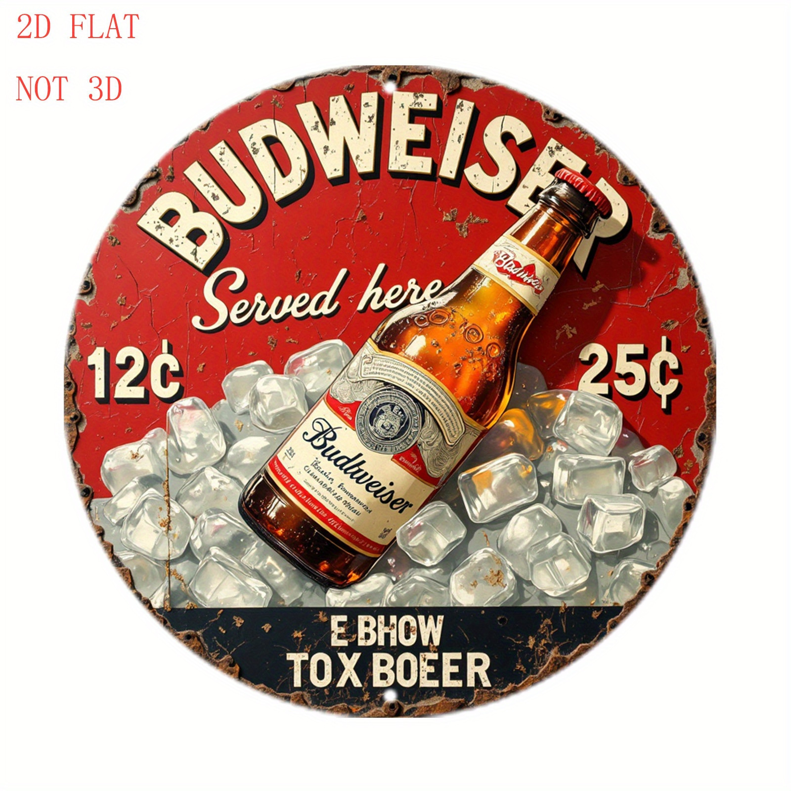 1pc Vintage Beer Logo Metal Wa - Outdoor Furniture Metal recension och pris