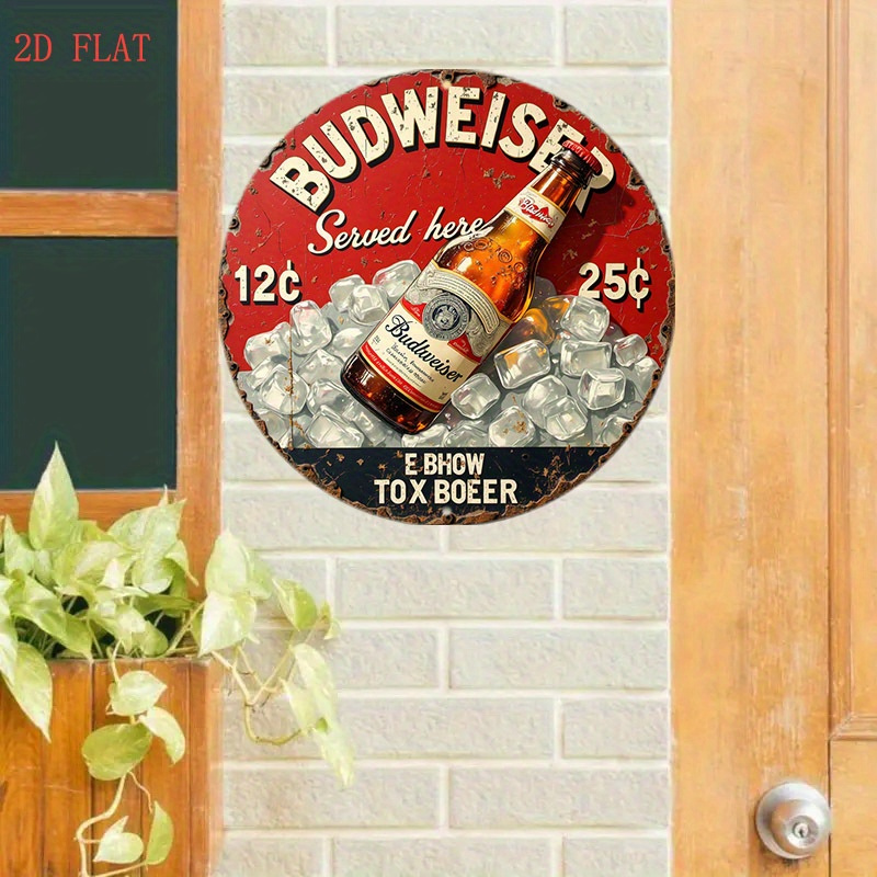 1pc Vintage Beer Logo Metal Wa - Outdoor Furniture Metal recension och pris
