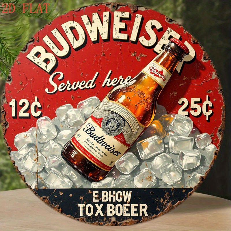 1pc Vintage Beer Logo Metal Wa - Outdoor Furniture Metal recension och pris