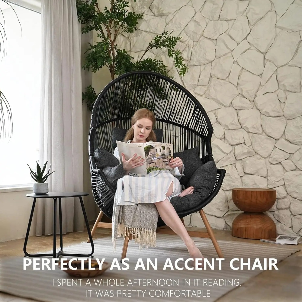 Outdoor Egg Chair PE Wicker Wo - Outdoor Furniture Europe recension och pris