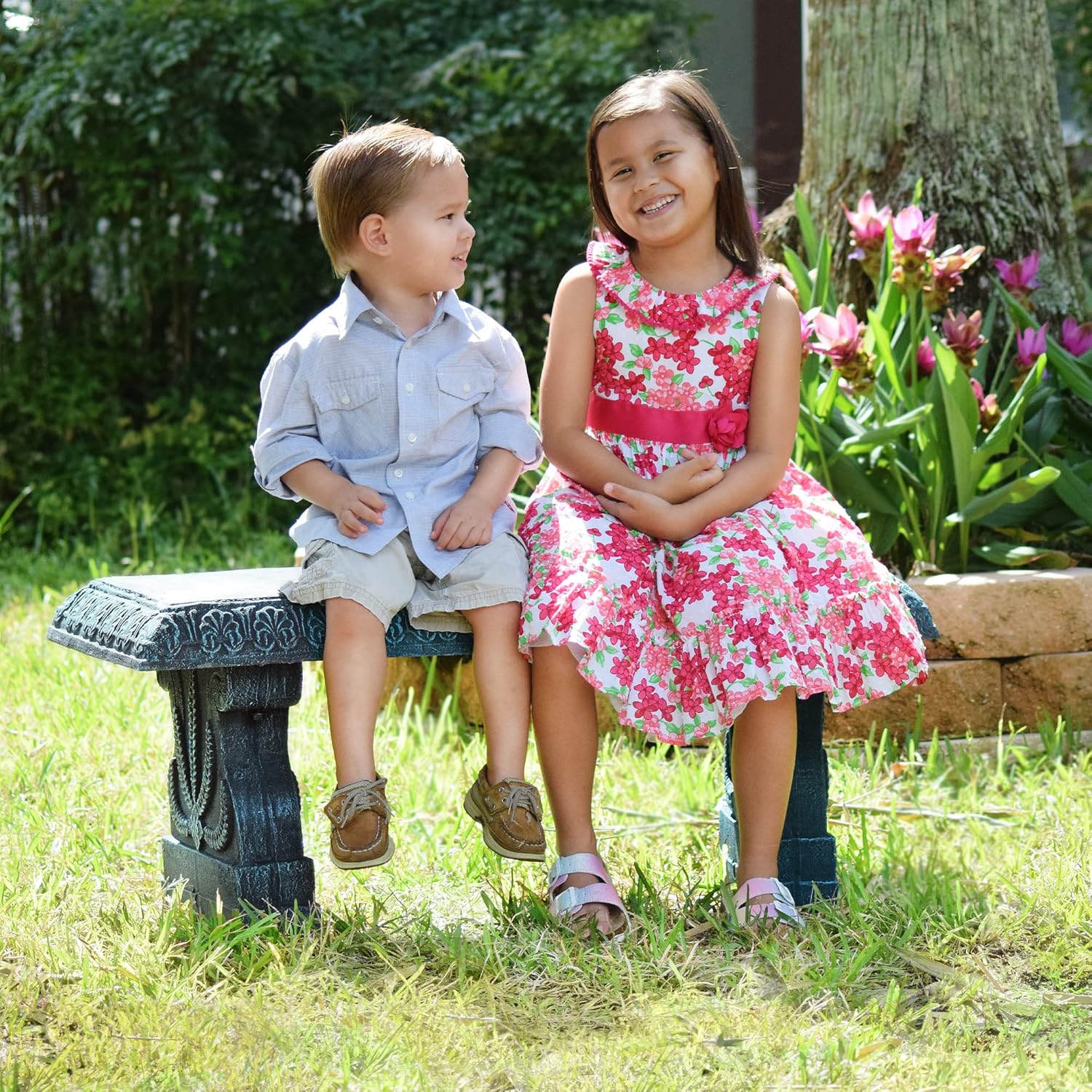 Outdoor Fiberclay Garden Bench - Outdoor Furniture Durable recension och pris