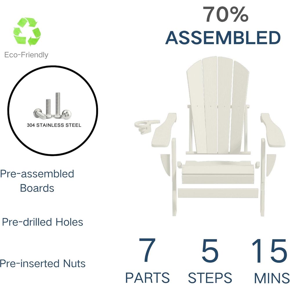 Rustic Recycled Plastic Adiron - Outdoor Furniture Recycled Plastic recension och pris