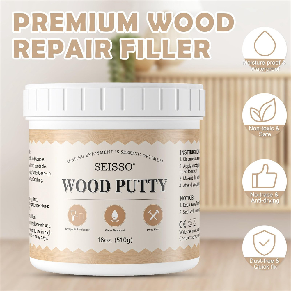 SEISSO White Wood Putty Waterp - Outdoor Furniture Restoration recension och pris