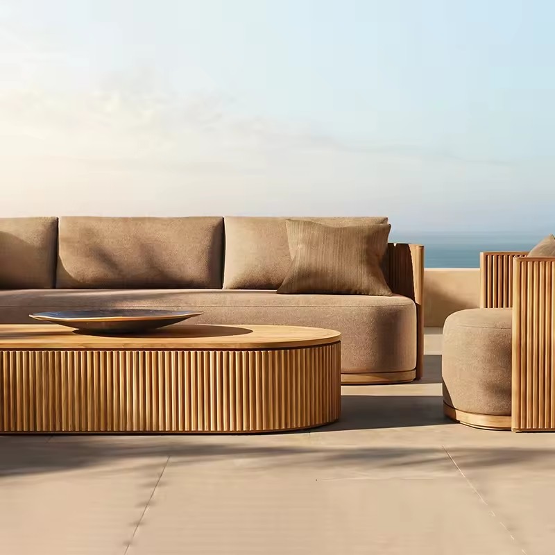 All Weather Premium Wooden Tea - Outdoor Furniture Lounge Set recension och pris