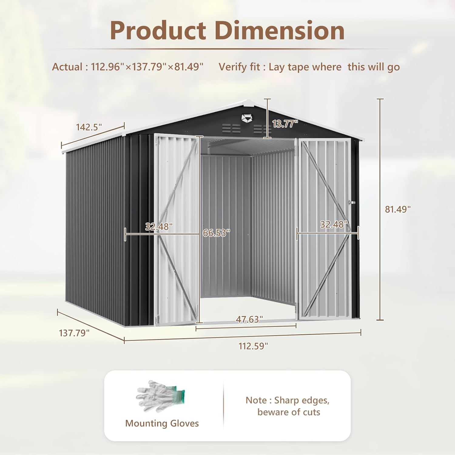 10x12 FT Metal Outdoor Storage - Outdoor Furniture Design recension och pris