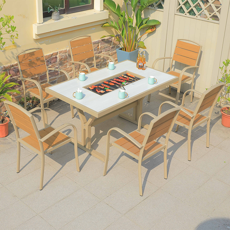 Hot Sale Cast Aluminum Fire Pi - Outdoor Furniture With Fire Pit Table recension och pris