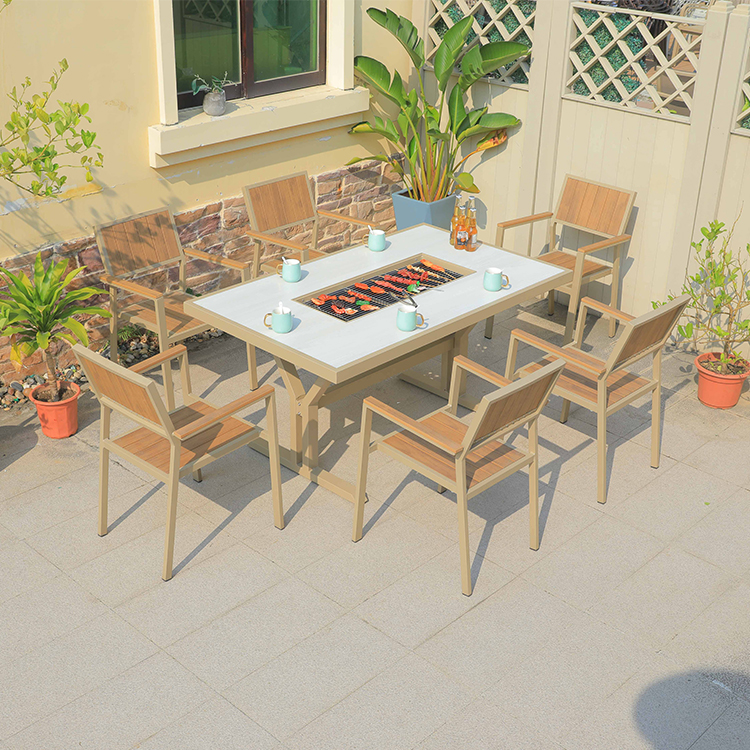 Hot Sale Cast Aluminum Fire Pi - Outdoor Furniture With Fire Pit Table recension och pris