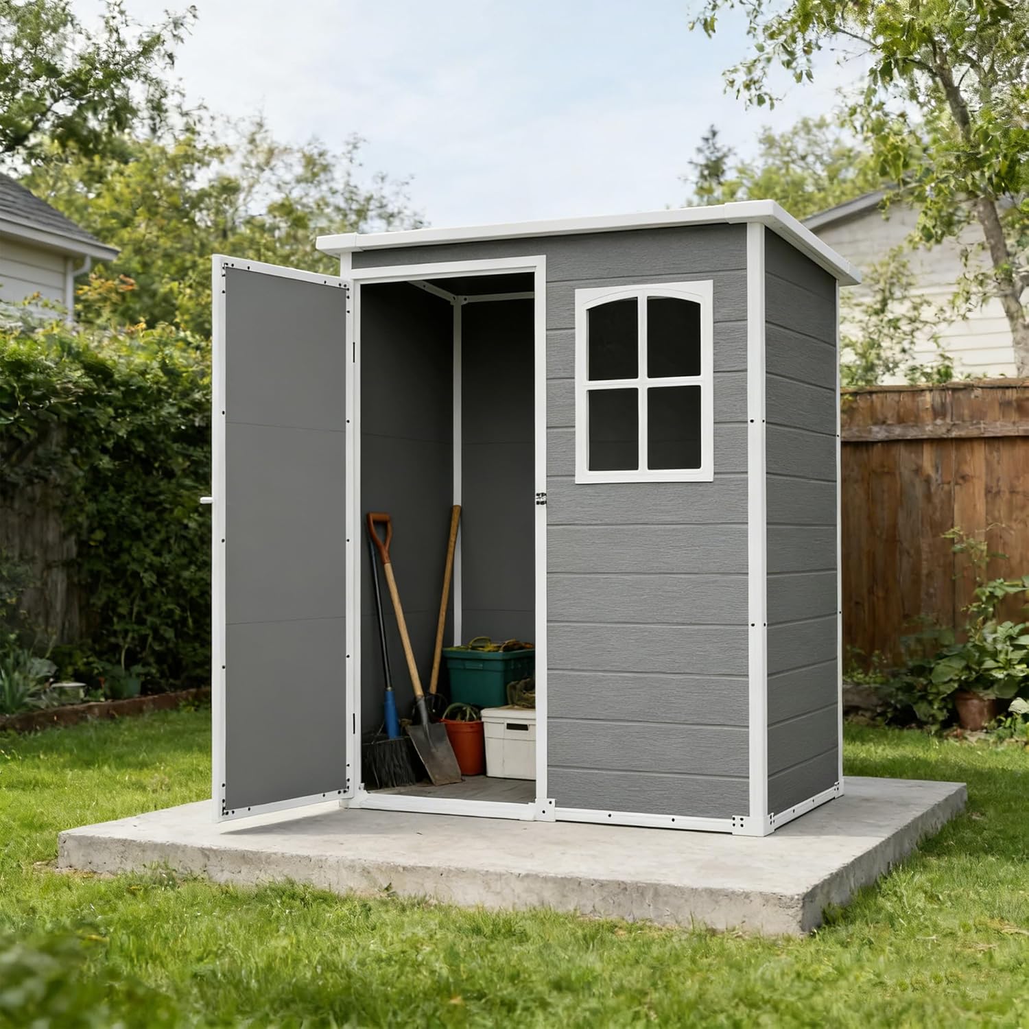 Resin Outdoor Storage Shed Kit - Outdoor Furniture Modern recension och pris