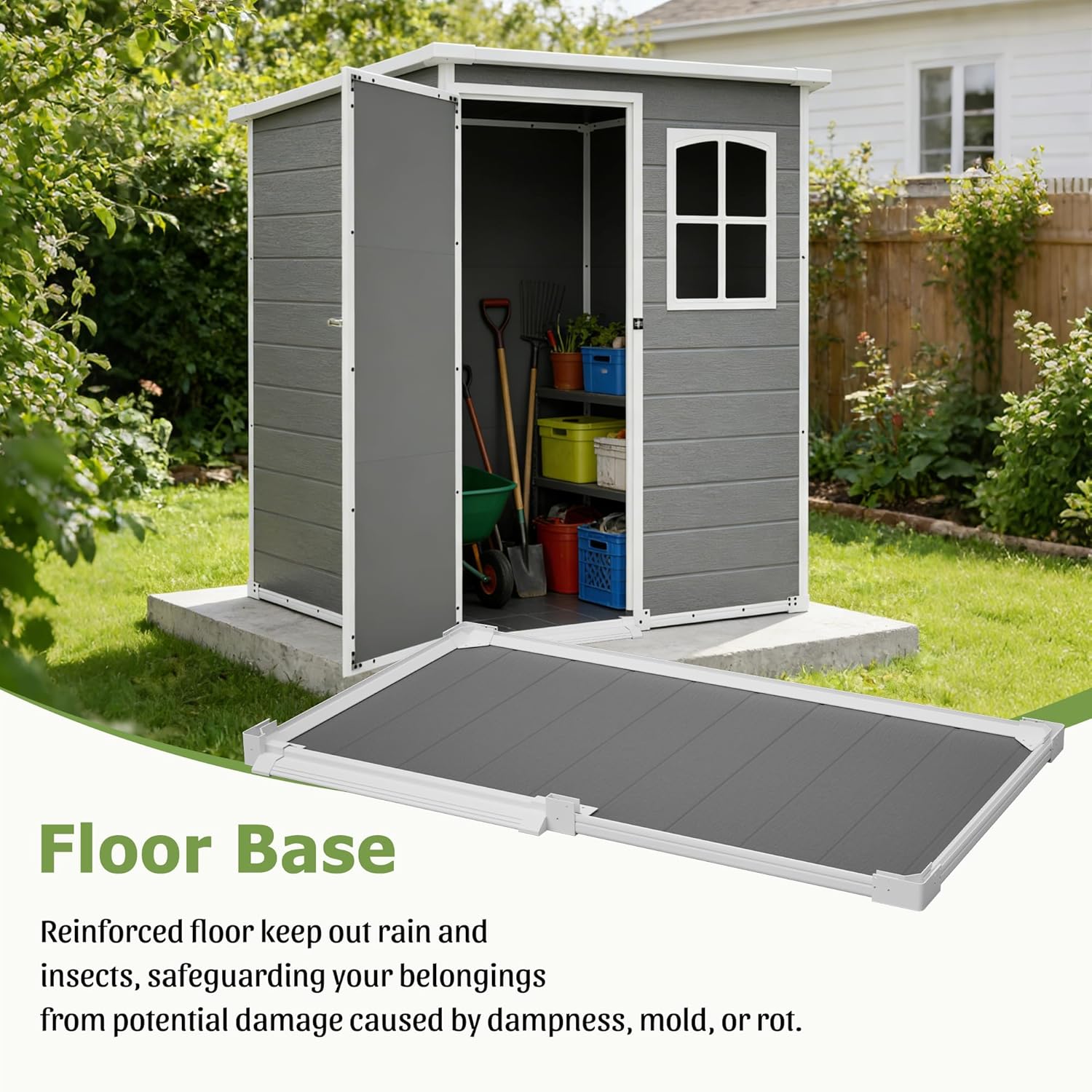 Resin Outdoor Storage Shed Kit - Outdoor Furniture Modern recension och pris