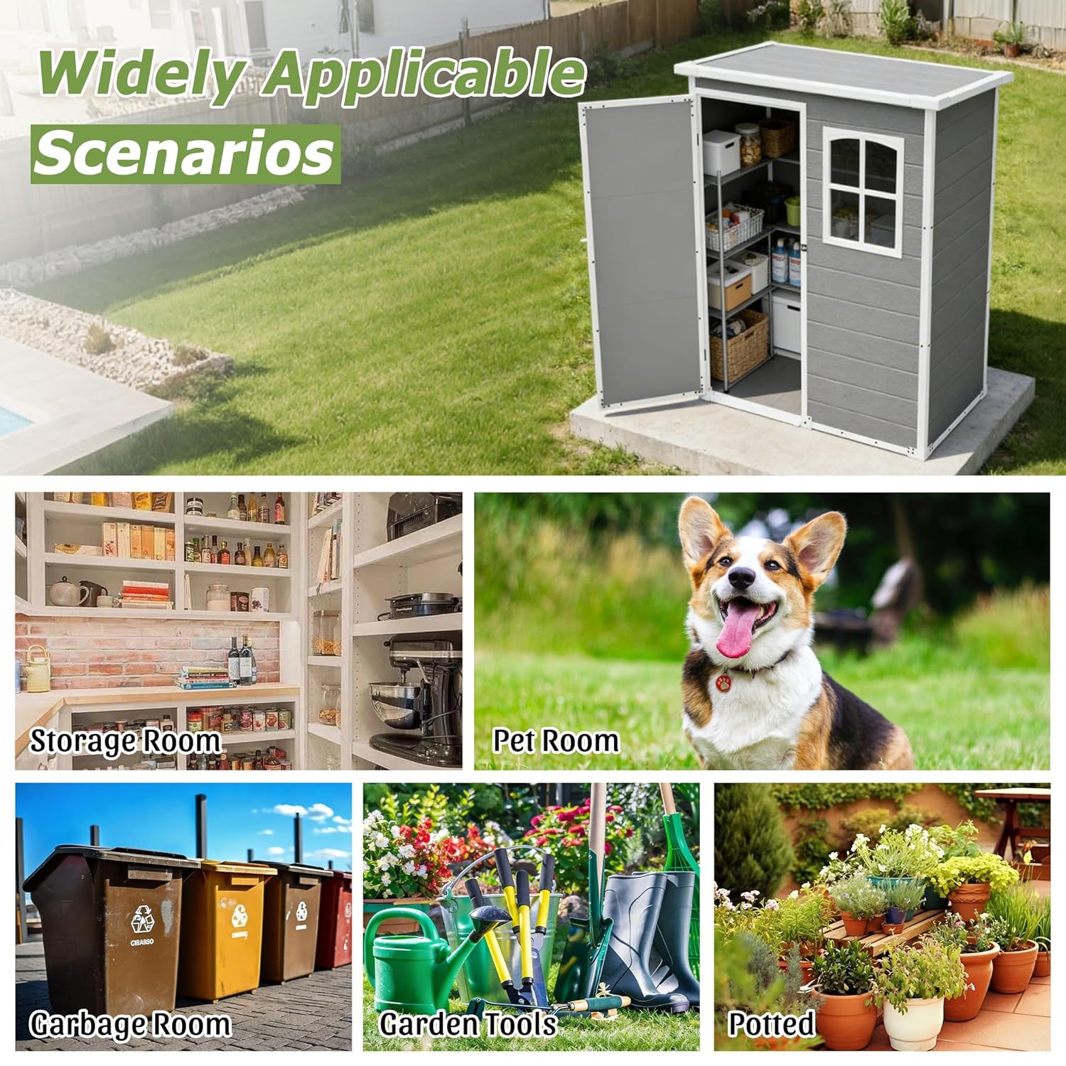 Resin Outdoor Storage Shed Kit - Outdoor Furniture Modern recension och pris