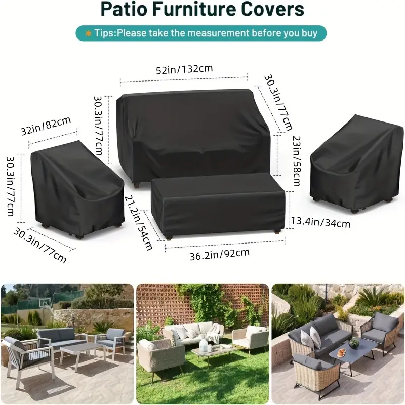 4pcs/Set Patio Furniture Cover - Outdoor Furniture Deals recension och pris