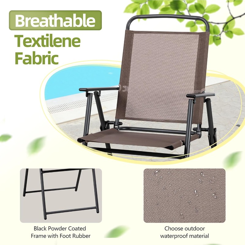 Vongrasig 6 Pieces Folding Pat - Outdoor Furniture Deals recension och pris