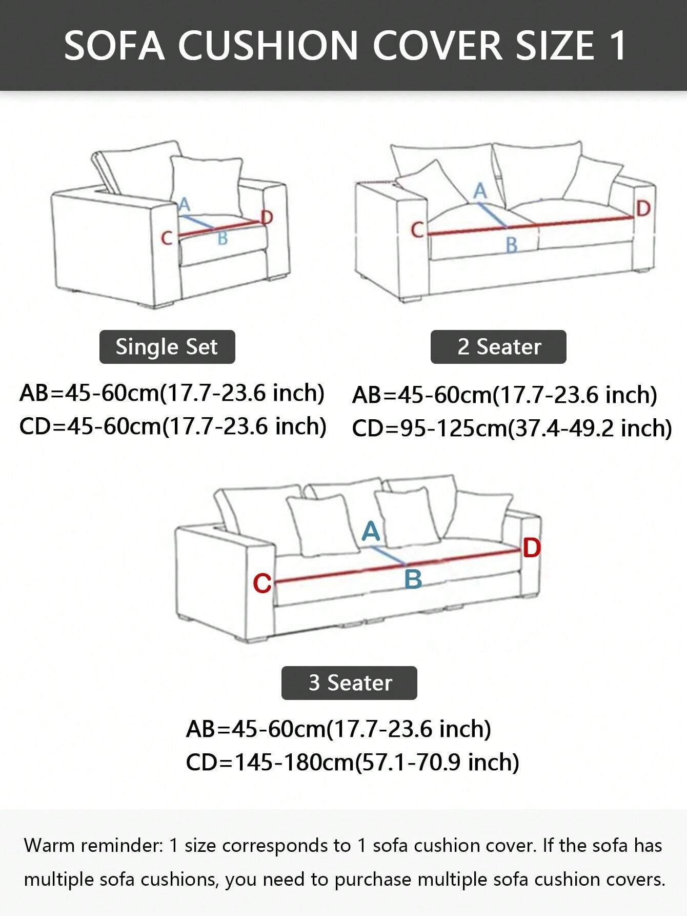 1pc Solid Color Elastic Sofa S - Outdoor Furniture Upholstery recension och pris