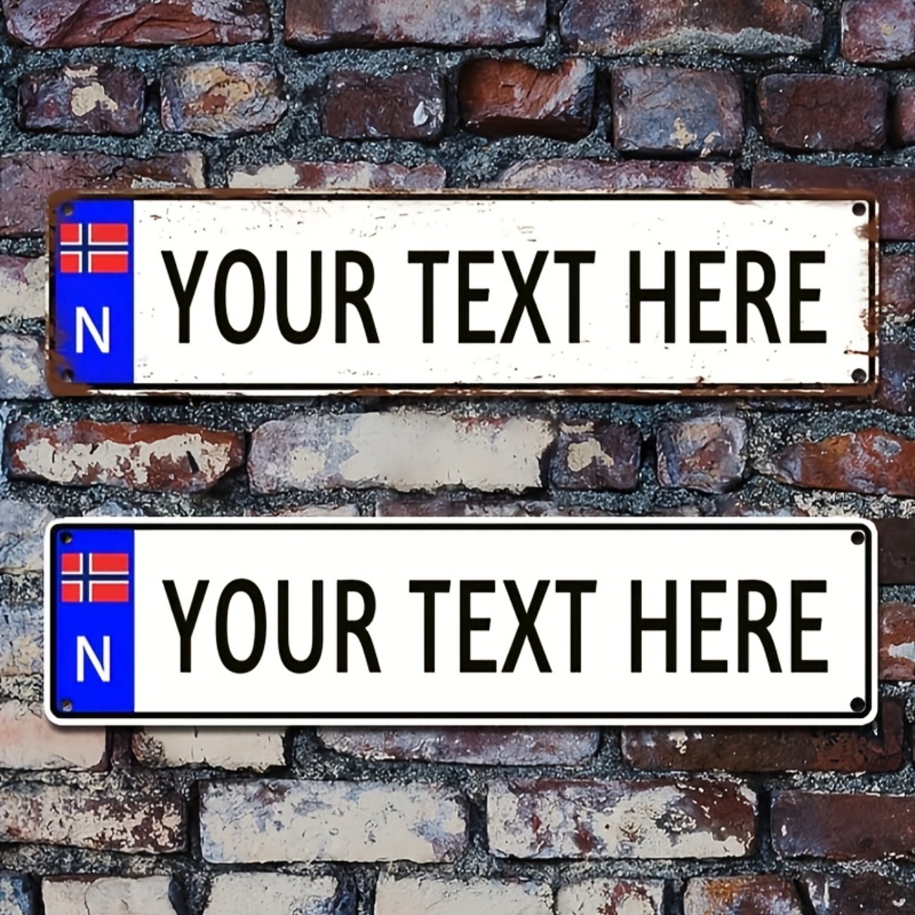 Personalized Custom Norwegian  - Outdoor Furniture Metal recension och pris