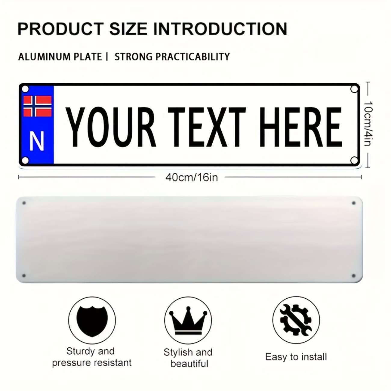 Personalized Custom Norwegian  - Outdoor Furniture Metal recension och pris