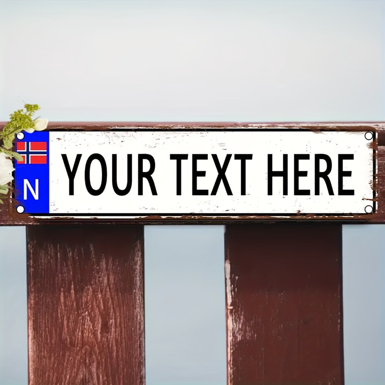 Personalized Custom Norwegian  - Outdoor Furniture Metal recension och pris