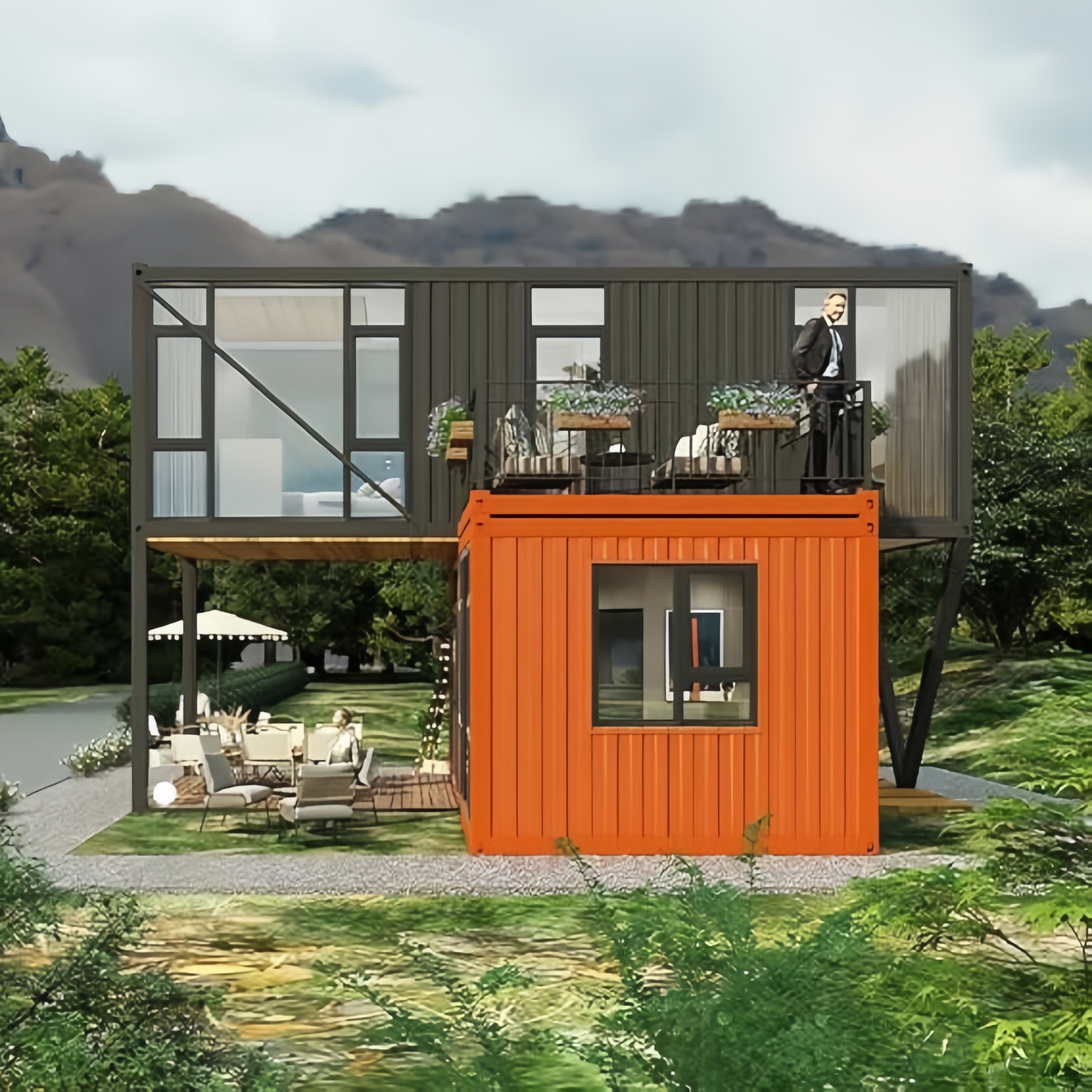 40FT Expandable Modular Prefab - Outdoor Furniture Modern recension och pris