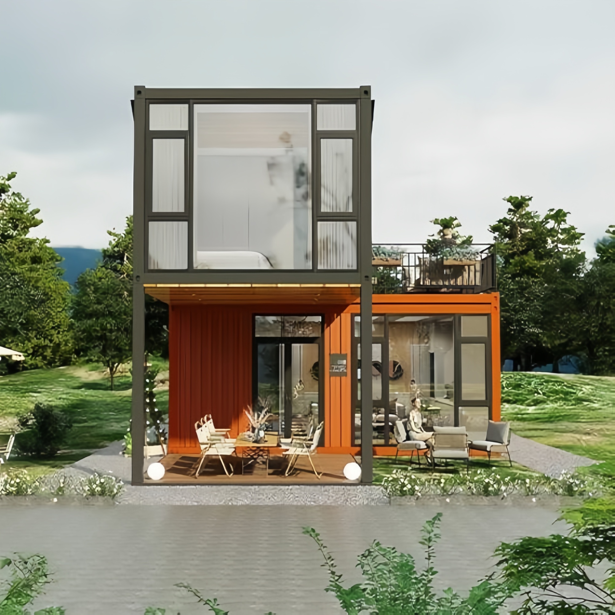 40FT Expandable Modular Prefab - Outdoor Furniture Modern recension och pris