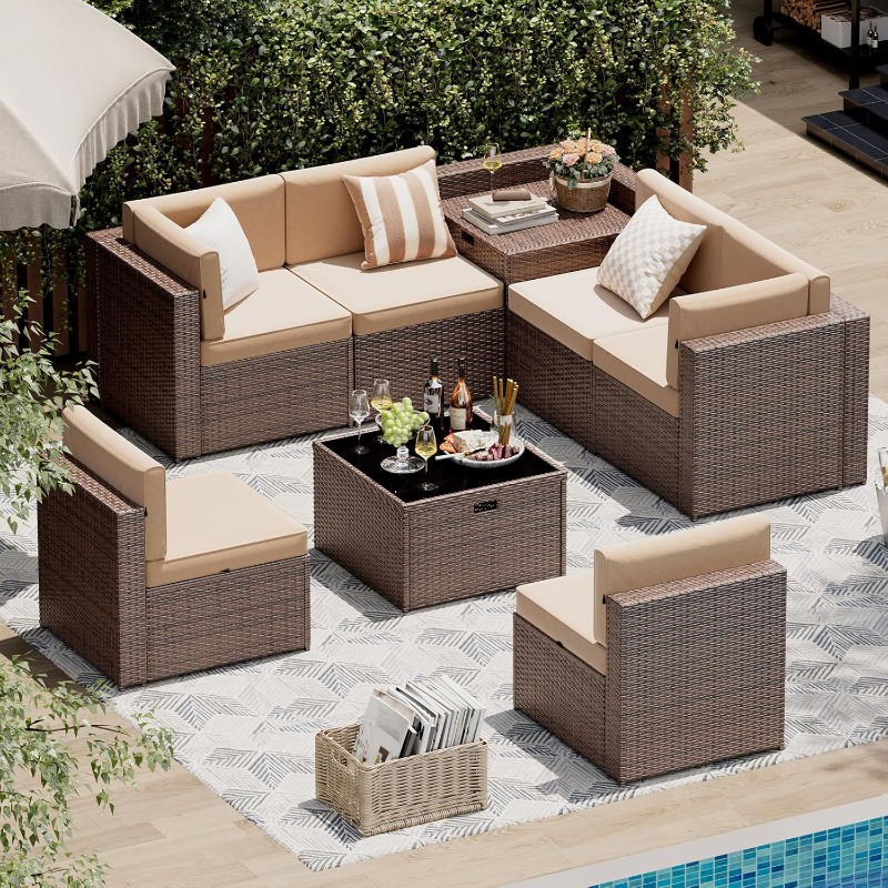 Aoxun Patio Furniture Set, Wic - Outdoor Furniture Deals recension och pris