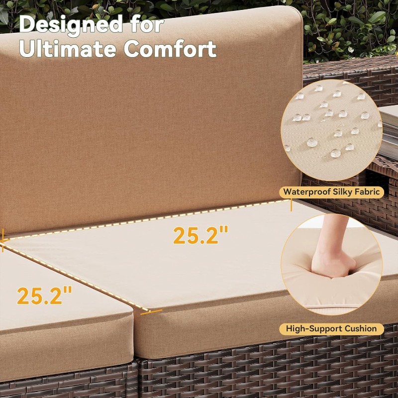 Aoxun Patio Furniture Set, Wic - Outdoor Furniture Deals recension och pris