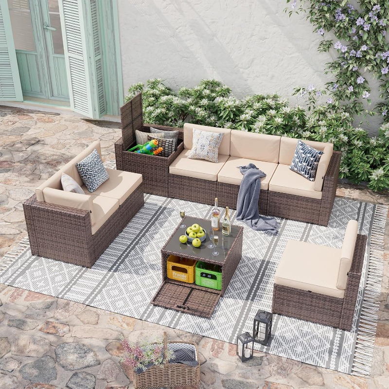 Aoxun Patio Furniture Set, Wic - Outdoor Furniture Deals recension och pris