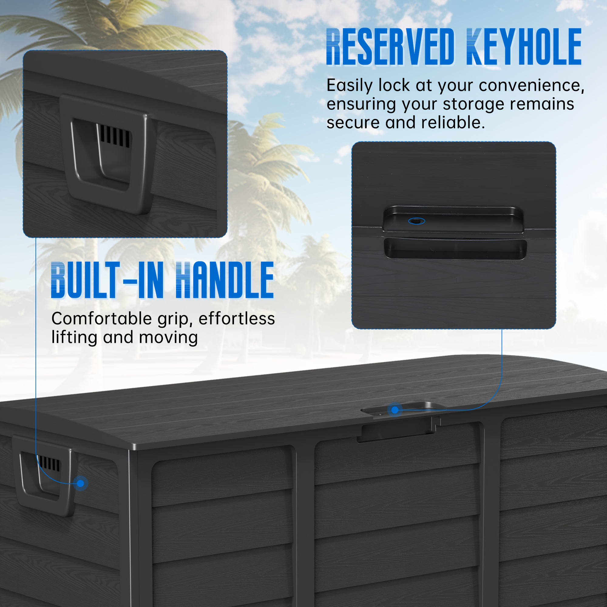 Weatherproof Resin Storage, 75 - Outdoor Furniture Metal recension och pris