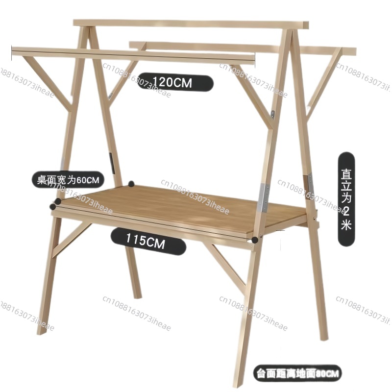 Portable wooden market stall d - Outdoor Furniture Vendors recension och pris