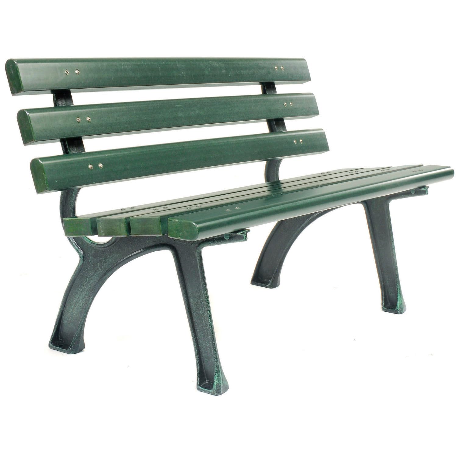 4ft Outdoor Park Bench with Ba - Outdoor Furniture Recycled Plastic recension och pris