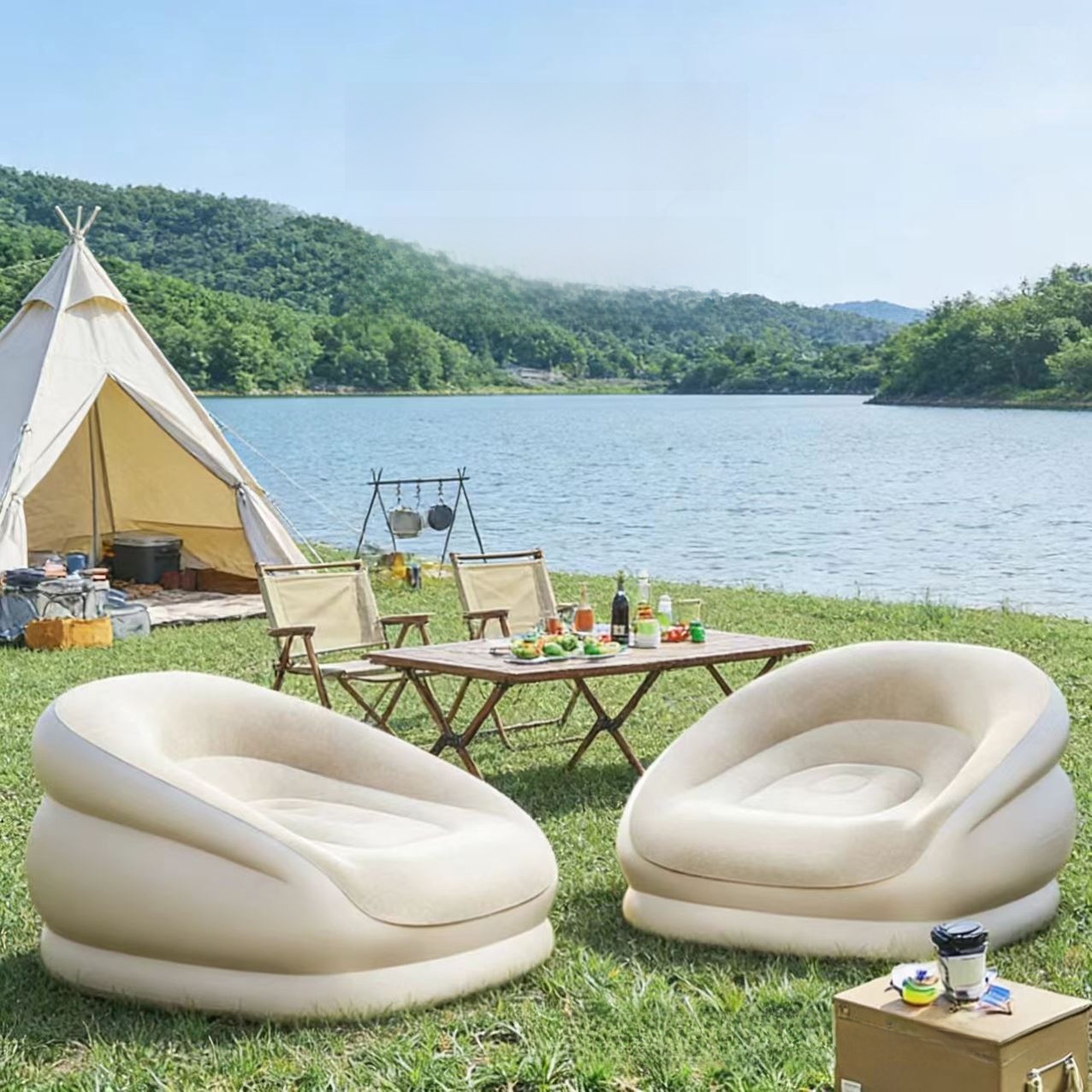 Portable Iatable Sofa for Cam  - Outdoor Furniture Design recension och pris