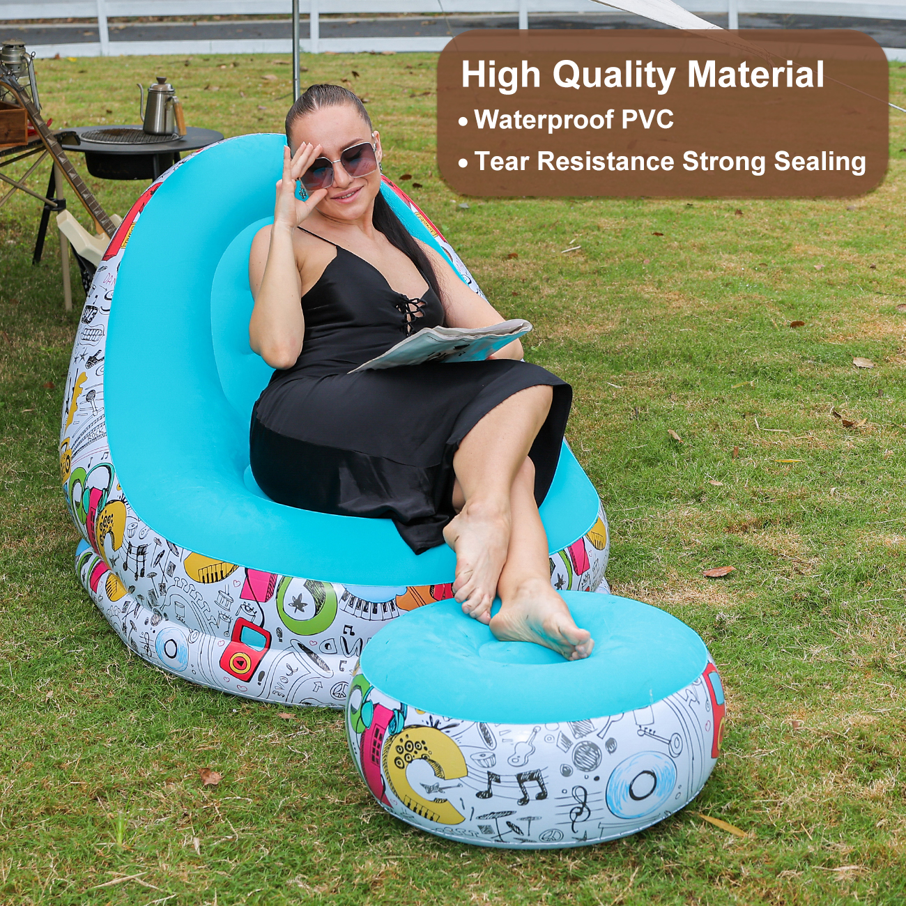 1PC Inflatable Lounger Chair w - Outdoor Furniture Lounge Set recension och pris