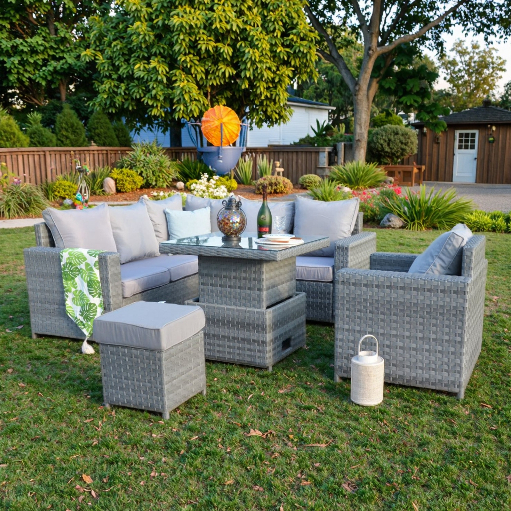 Factory Direct Sell Garden Cor - Outdoor Furniture Lounge Set recension och pris