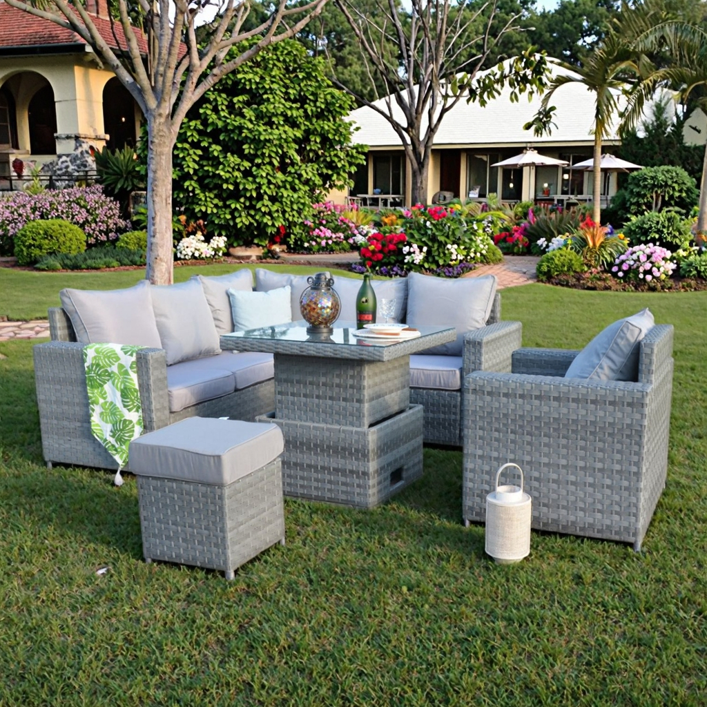 Factory Direct Sell Garden Cor - Outdoor Furniture Lounge Set recension och pris