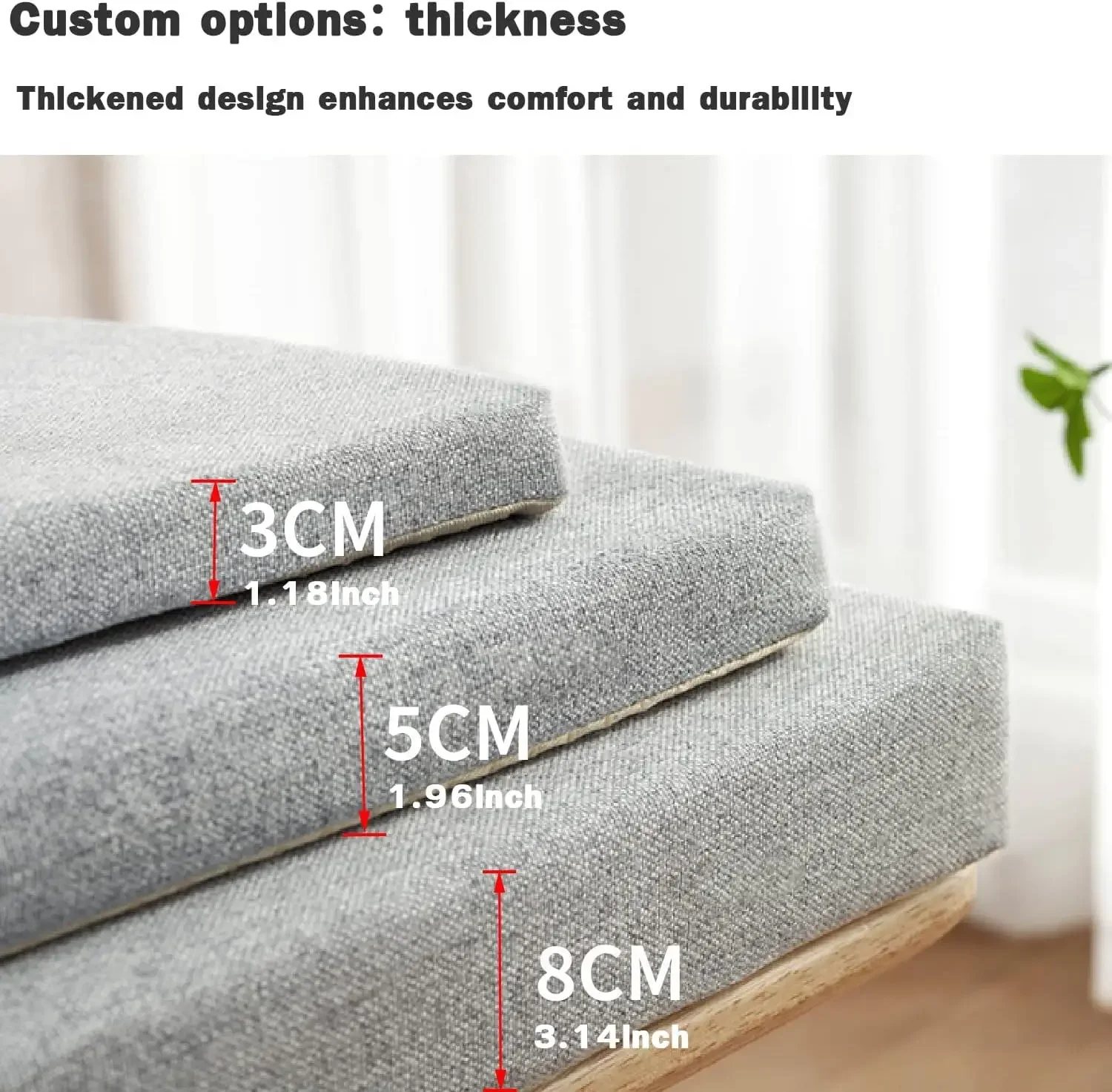 Long Bench Cushions 5cm Chair  - Outdoor Furniture Upholstery recension och pris