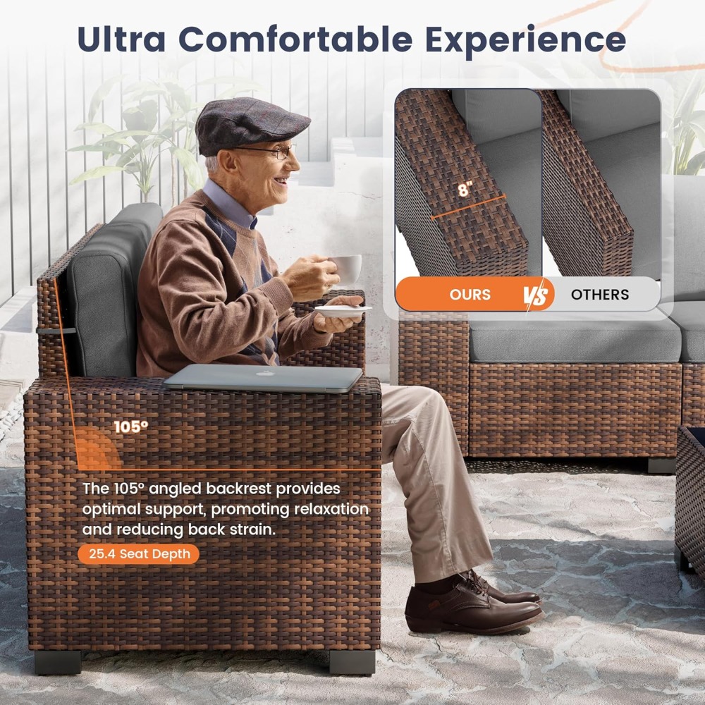 Patio Furniture Set, 8 Inch Ar - Outdoor Furniture Deals recension och pris