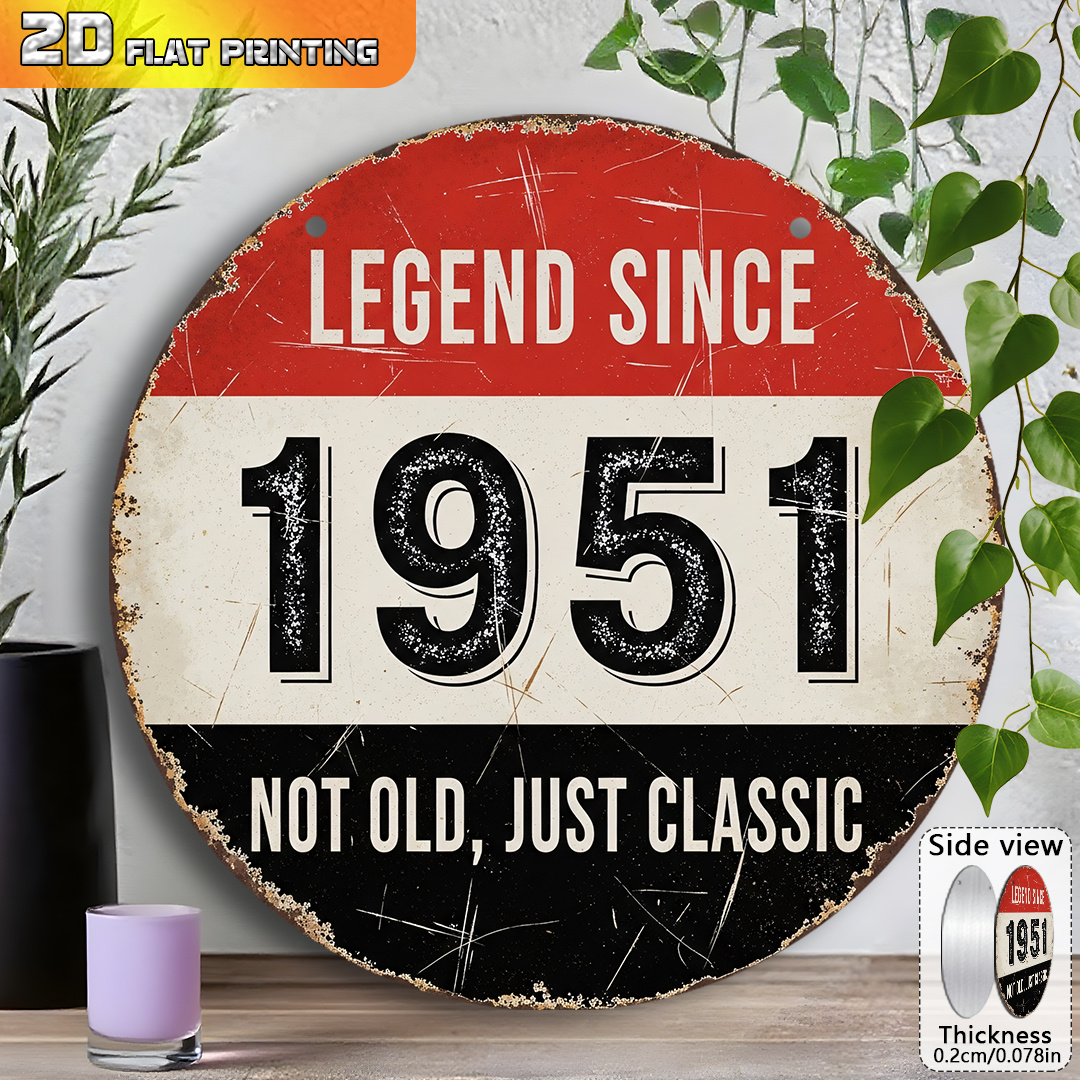 2D Flat, 1pc 1951 Vintage Alum - Outdoor Furniture Metal recension och pris