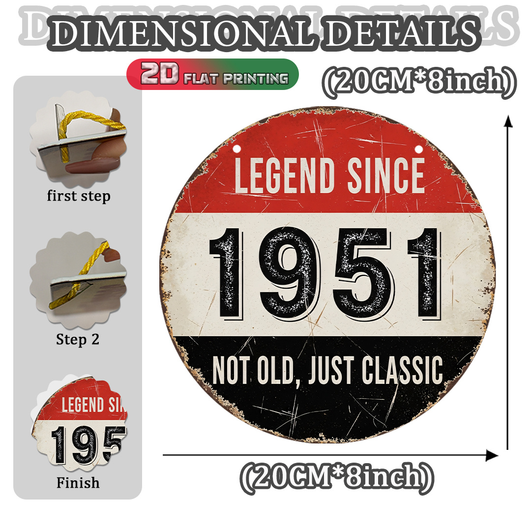 2D Flat, 1pc 1951 Vintage Alum - Outdoor Furniture Metal recension och pris