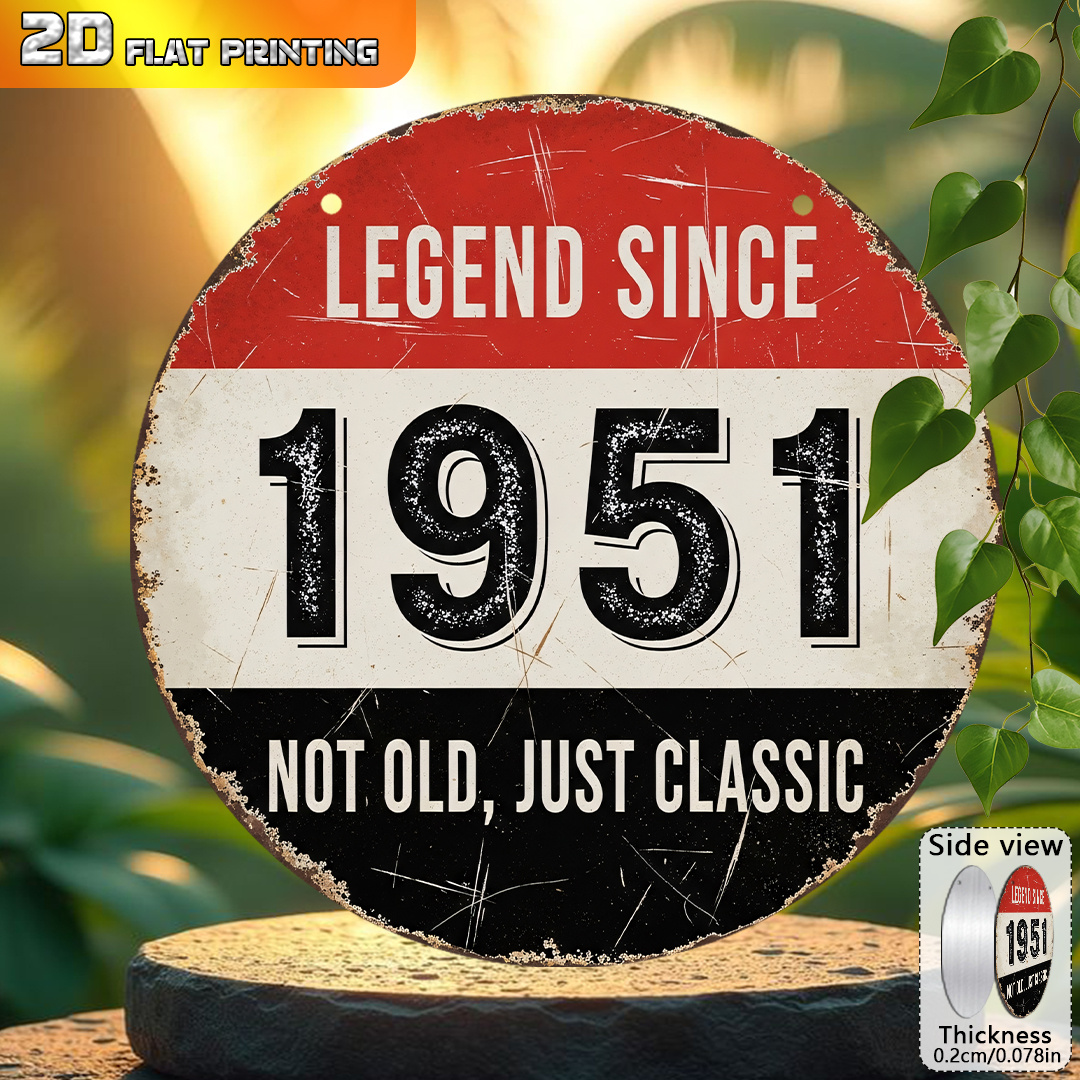2D Flat, 1pc 1951 Vintage Alum - Outdoor Furniture Metal recension och pris