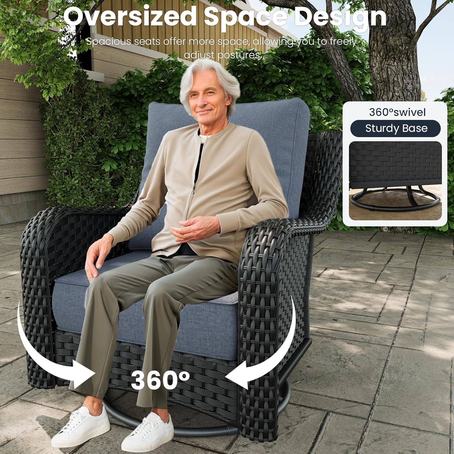 10 Pieces Outdoor Patio Furnit - Outdoor Furniture With Fire Pit Table recension och pris