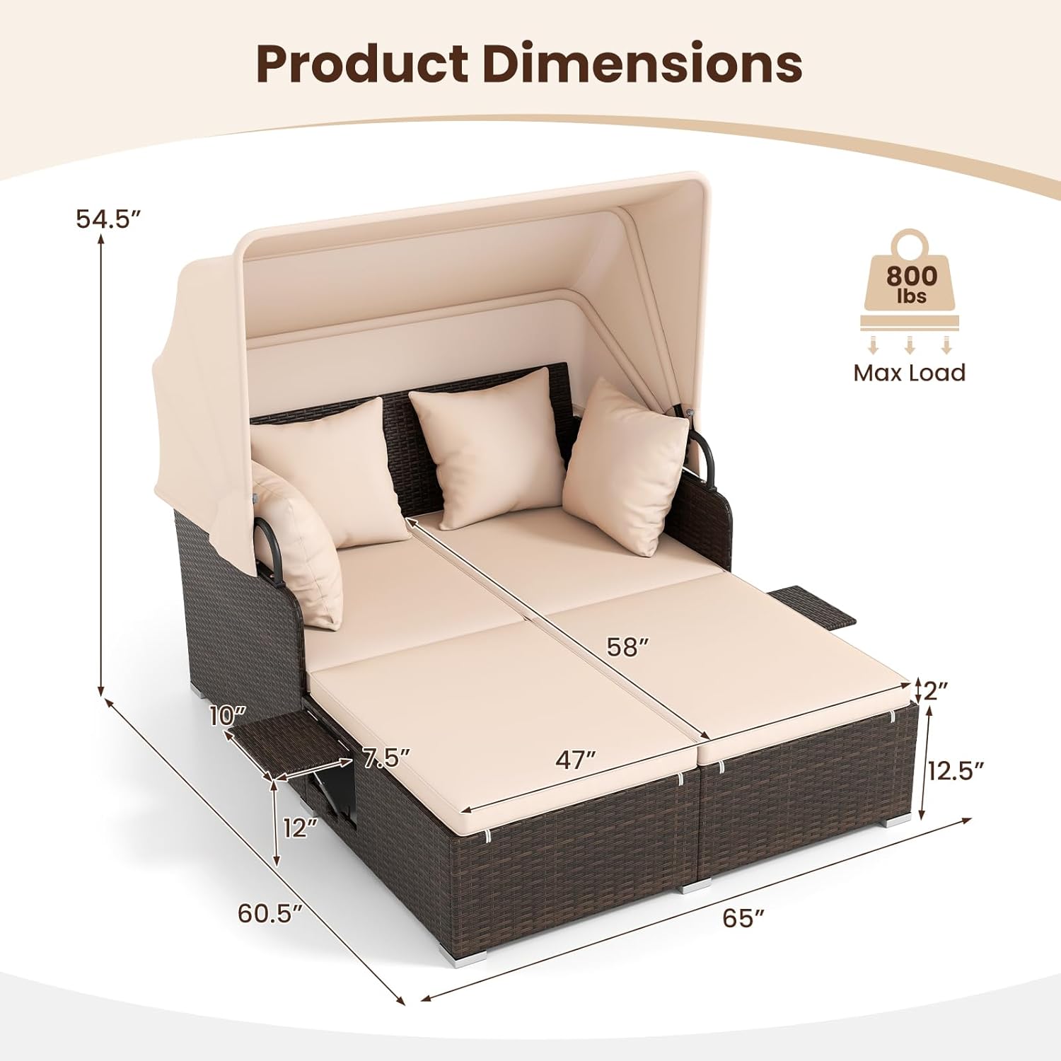 Outdoor Daybed, 2-Person Wicke - Outdoor Furniture Europe recension och pris