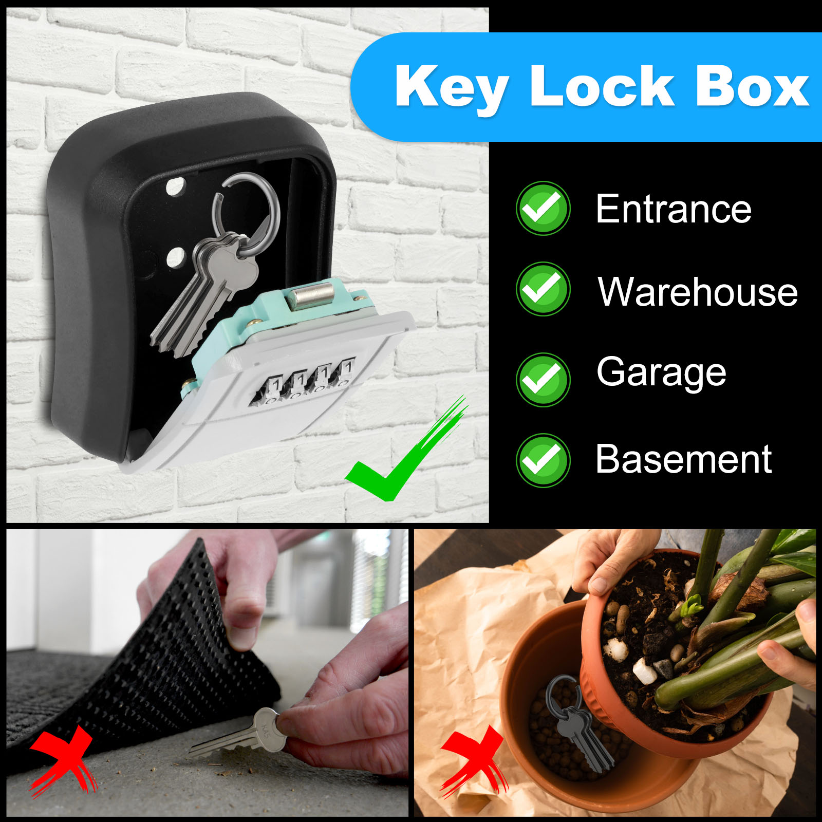 Key Safe Box for Outside Wall  - Outdoor Furniture Warehouse recension och pris