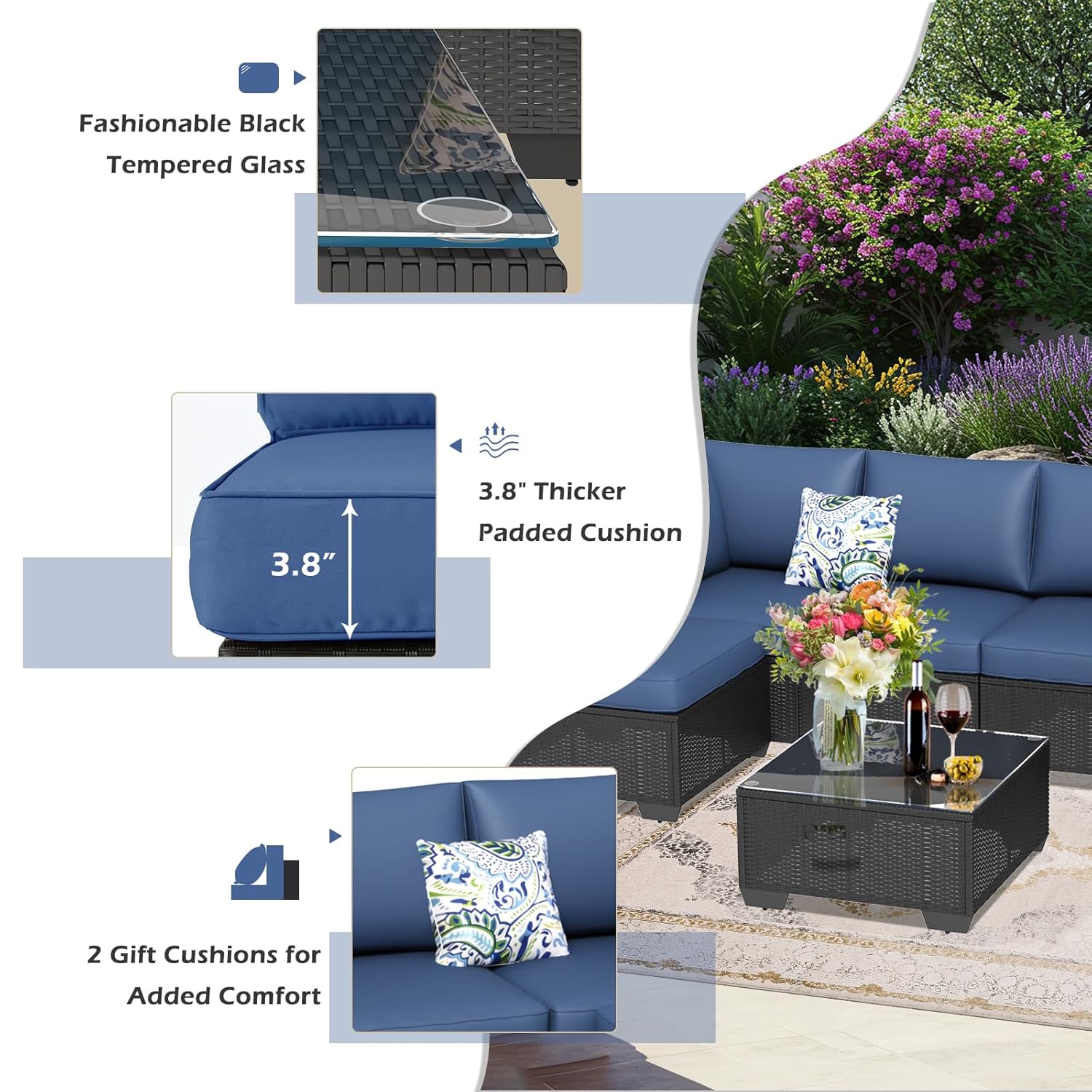 PE Rattan Outdoor Sectional So - Outdoor Furniture Europe recension och pris