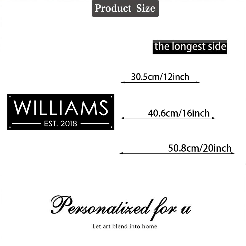 Personalized Metal Sign, Custo - Outdoor Furniture Metal recension och pris