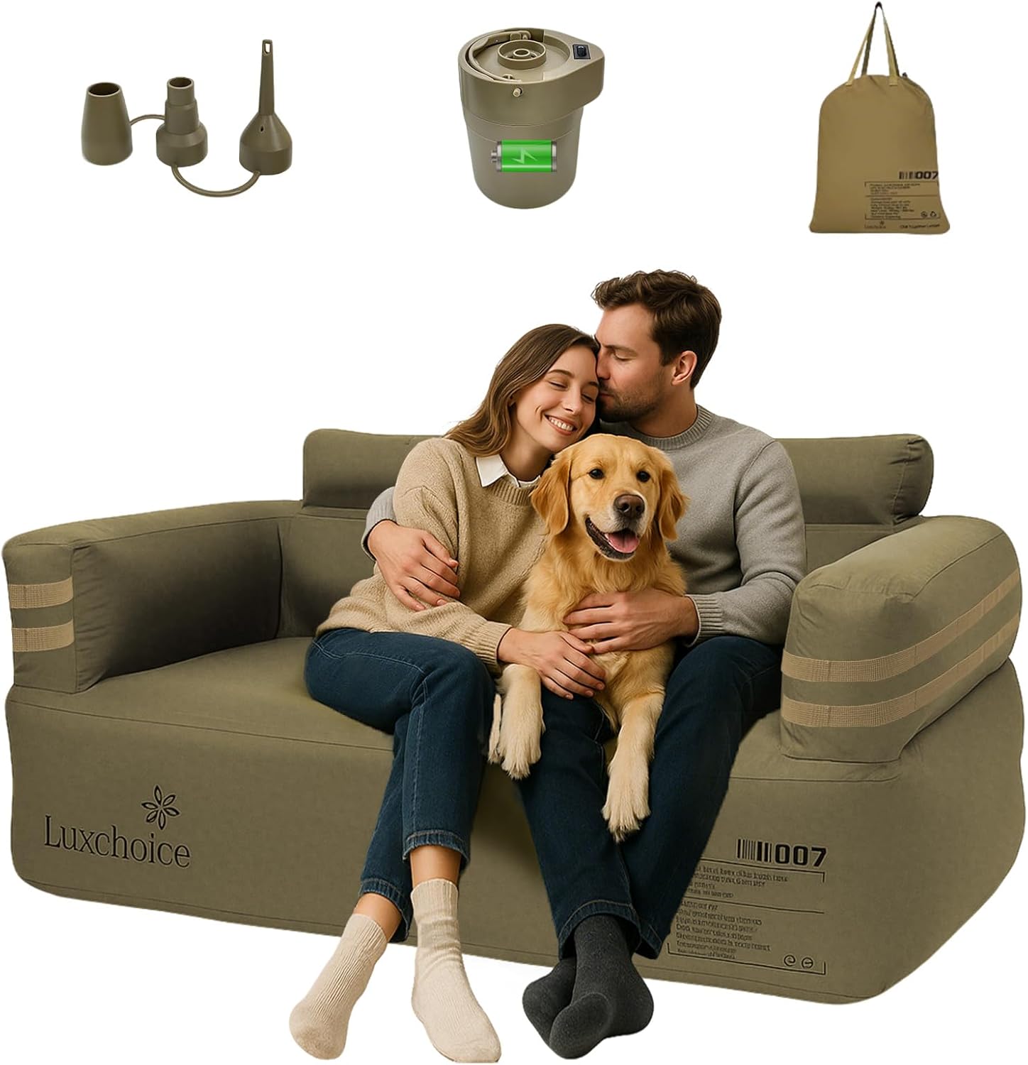 Portable Inflatable Couch for  - Outdoor Furniture Durable recension och pris