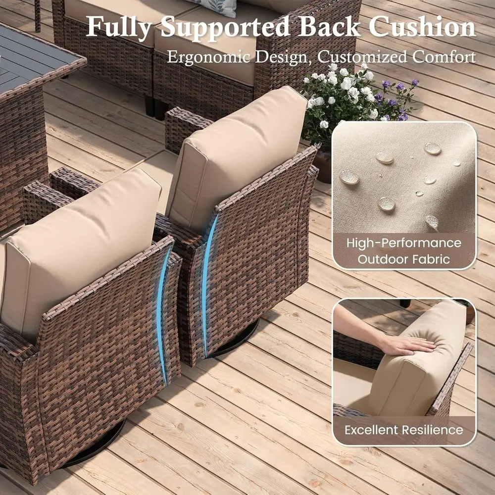 Outdoor Patio Furniture Set wi - Outdoor Furniture With Fire Pit Table recension och pris